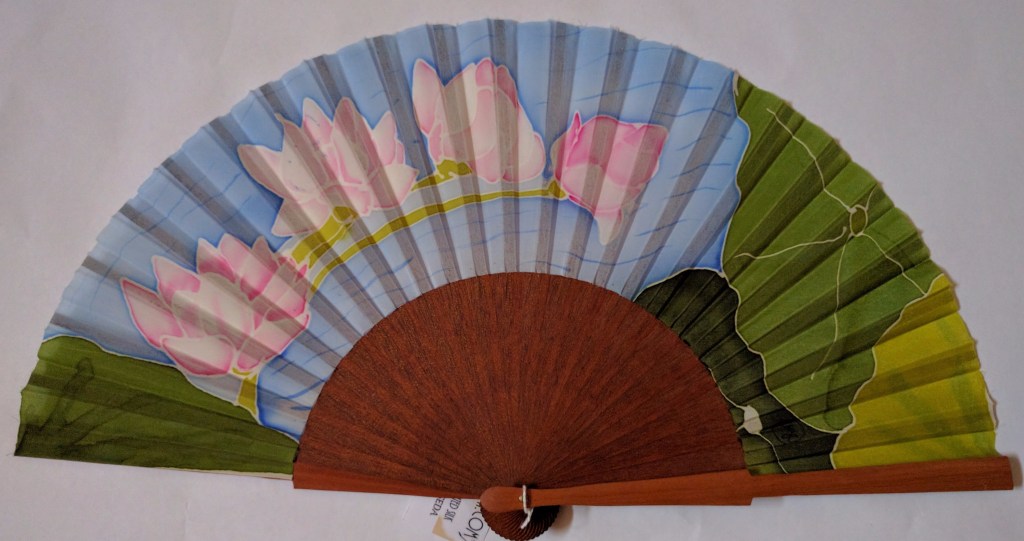 Abanico Seda "Lotos"