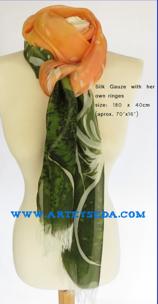 Fular seda "Hinojos"