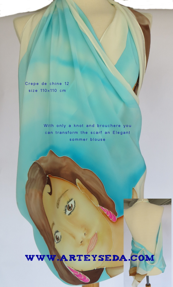 Pañuelo seda "La Fuensanta"