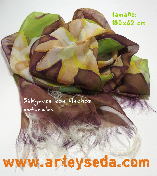 Fular seda "Passifloras"