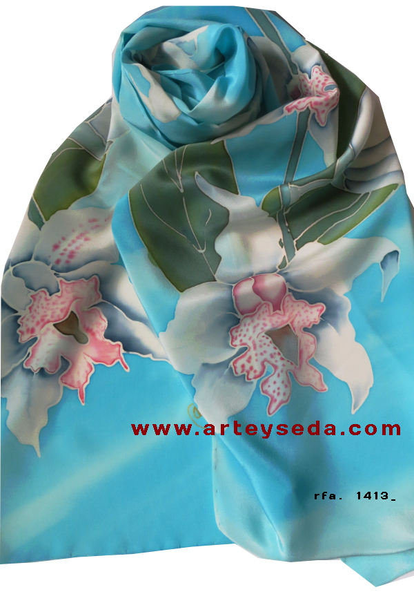 Fular "Orquideas"