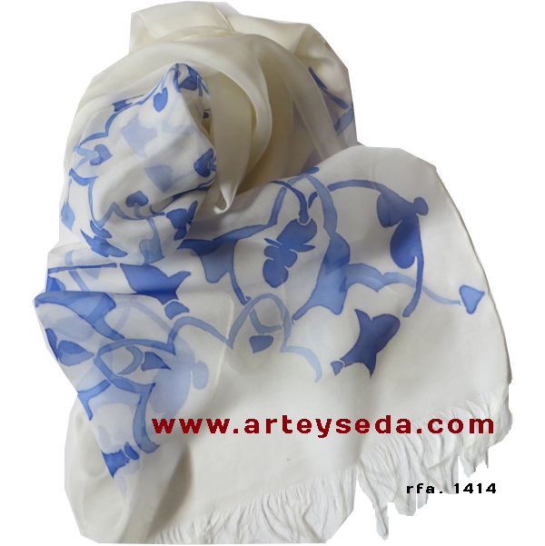 Fular "Filigrana Azul"
