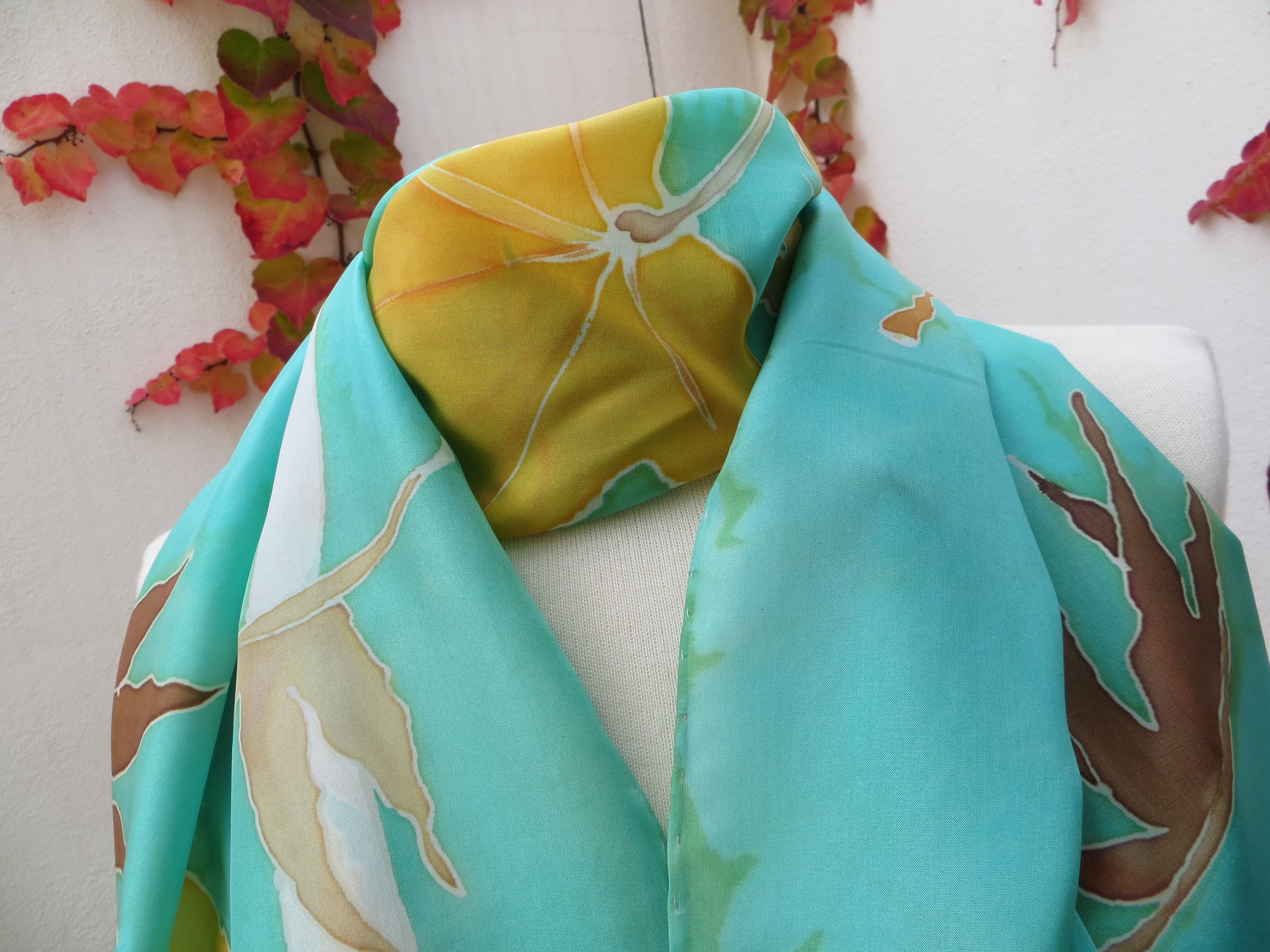 fular de arte y seda